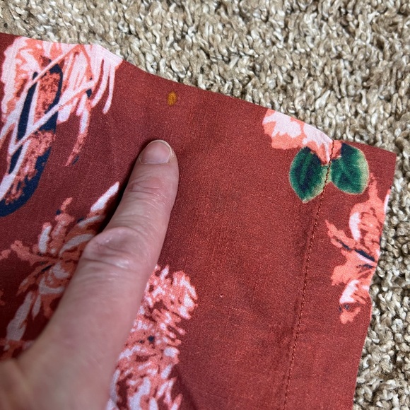 Grayers Red White Tropical Floral Camp Collar Shirt Medium NEW Bali Ha’i Hawaii - Picture 7 of 11